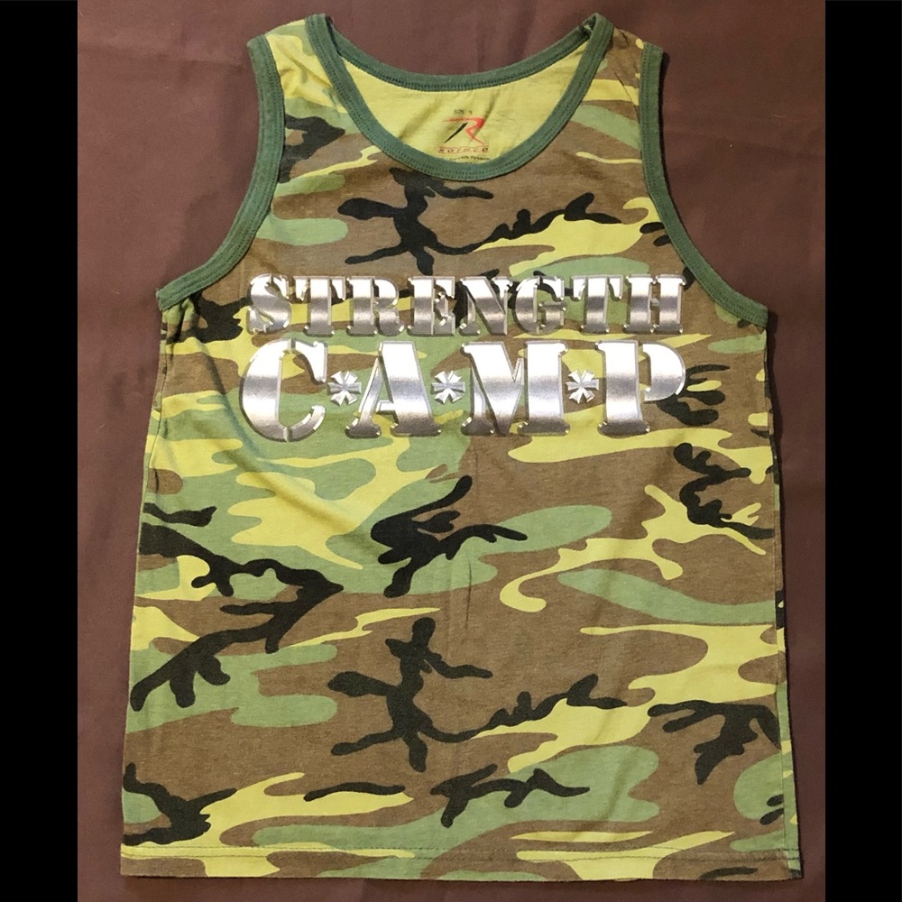 Unisex camouflage tank top